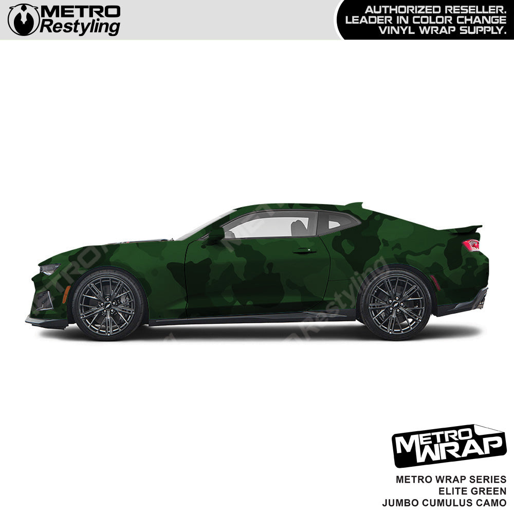 Metro Wrap Jumbo Cumulus Elite Green Camouflage Vinyl Film