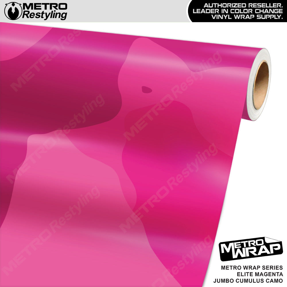 Metro Wrap Jumbo Cumulus Elite Magenta Camouflage Vinyl Film
