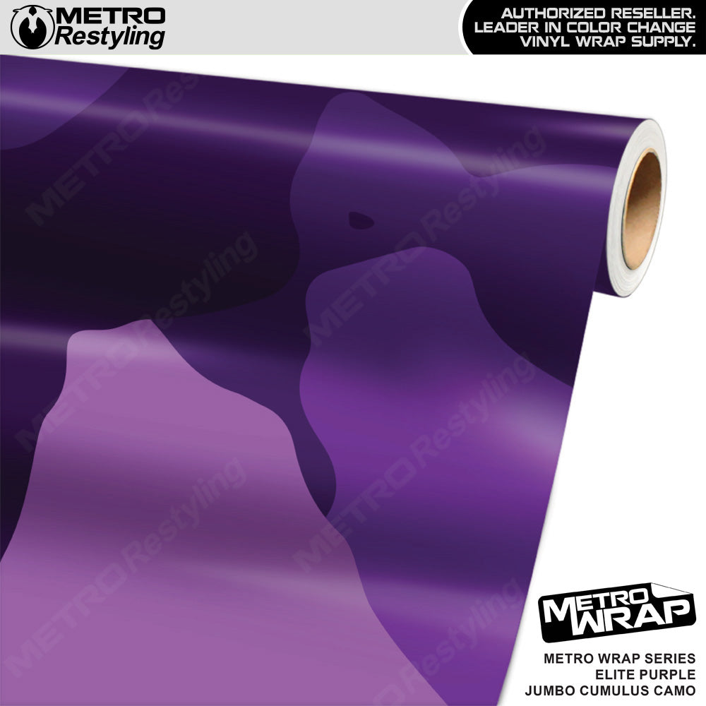 Metro Wrap Jumbo Cumulus Elite Purple Camouflage Vinyl Film