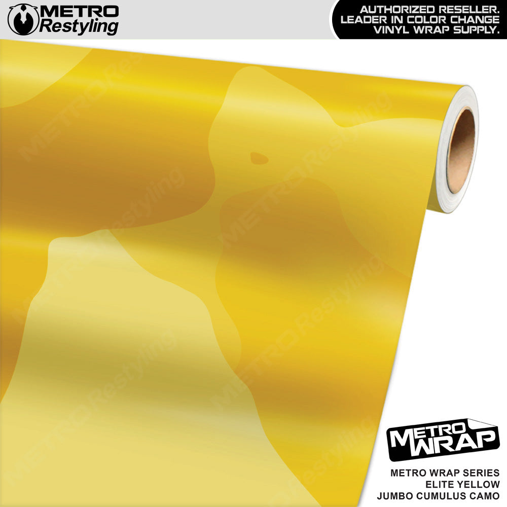 Metro Wrap Jumbo Cumulus Elite Yellow Camouflage Vinyl Film