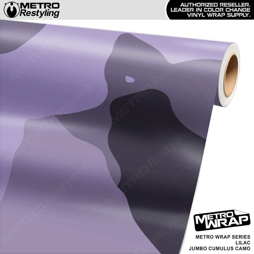 Metro Wrap Jumbo Cumulus Lilac Camouflage Vinyl Film