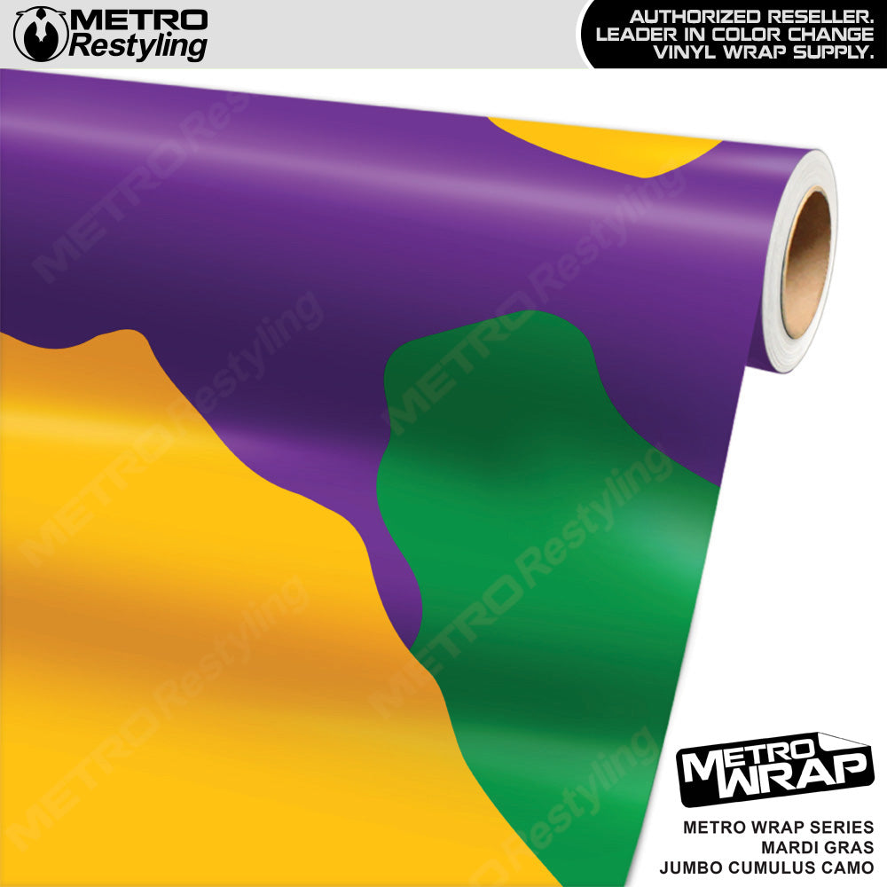 Metro Wrap Jumbo Cumulus Mardi Gras Camouflage Vinyl Film