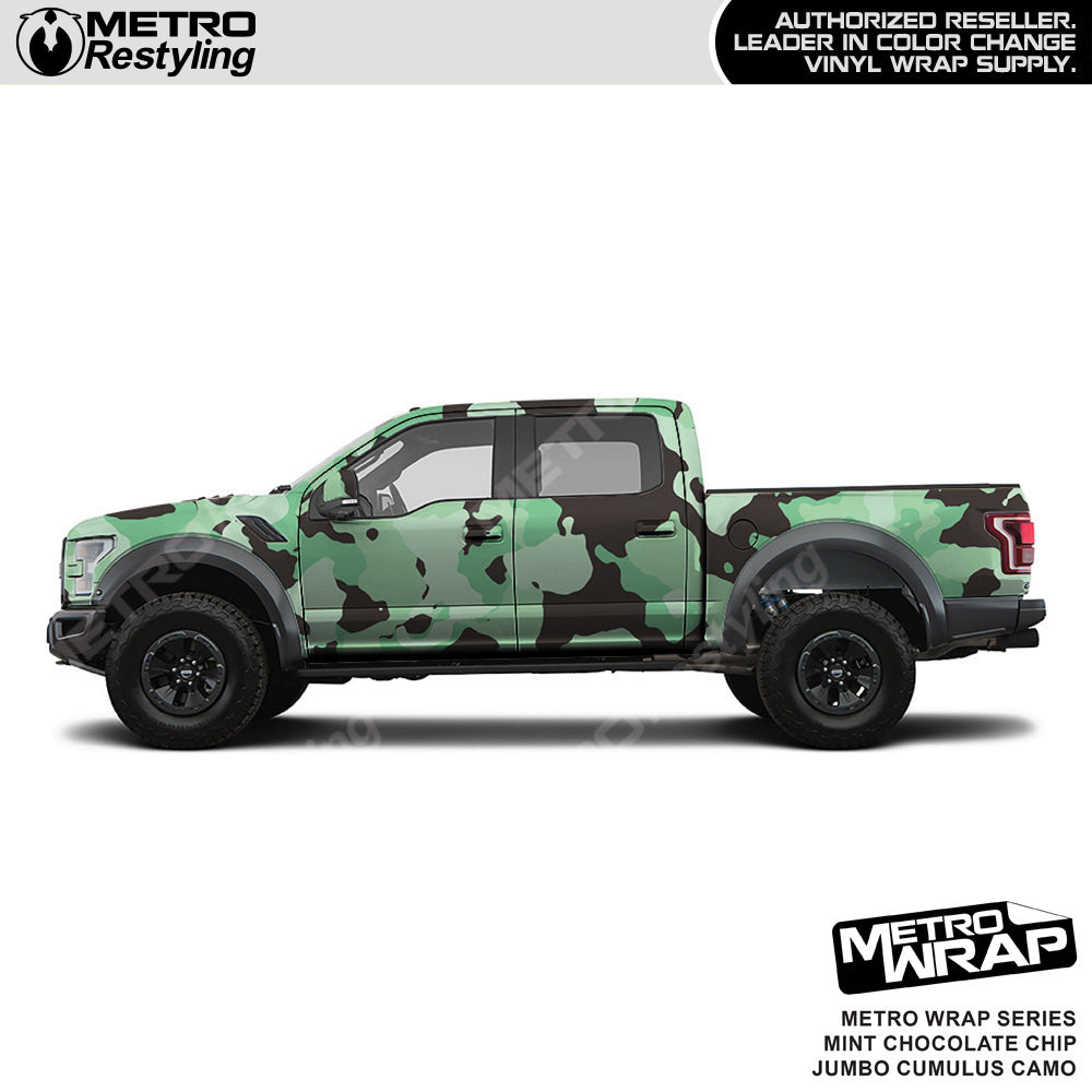 Metro Wrap Jumbo Cumulus Mint Chocolate Chip Camouflage Vinyl Film