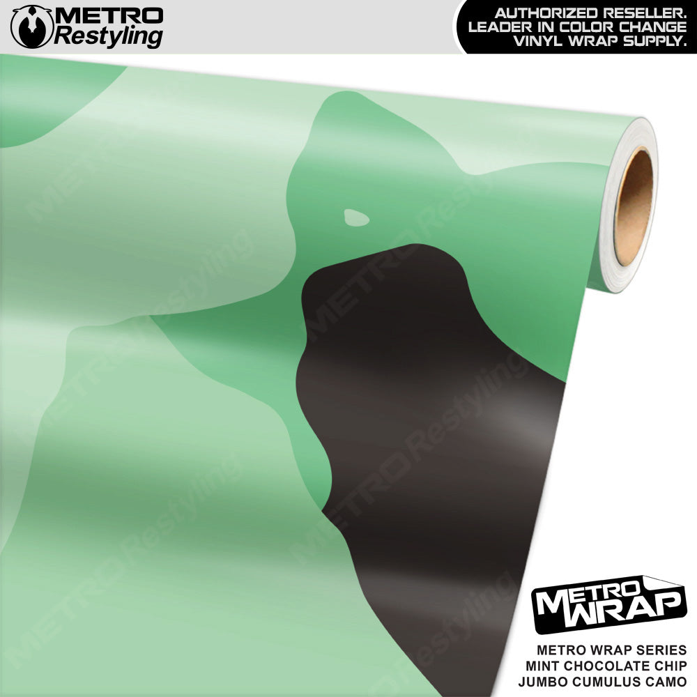 Metro Wrap Jumbo Cumulus Mint Chocolate Chip Camouflage Vinyl Film