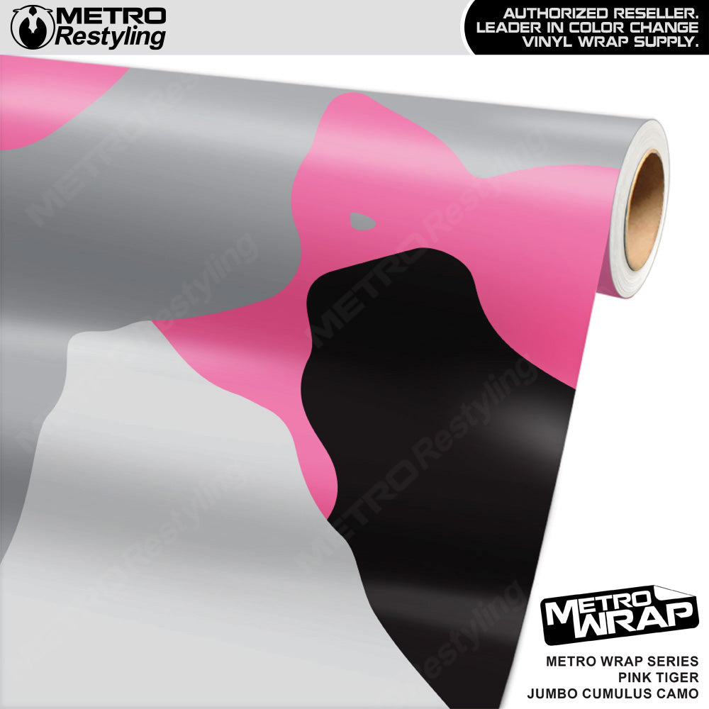 Metro Wrap Jumbo Cumulus Pink Tiger Camouflage Vinyl Film