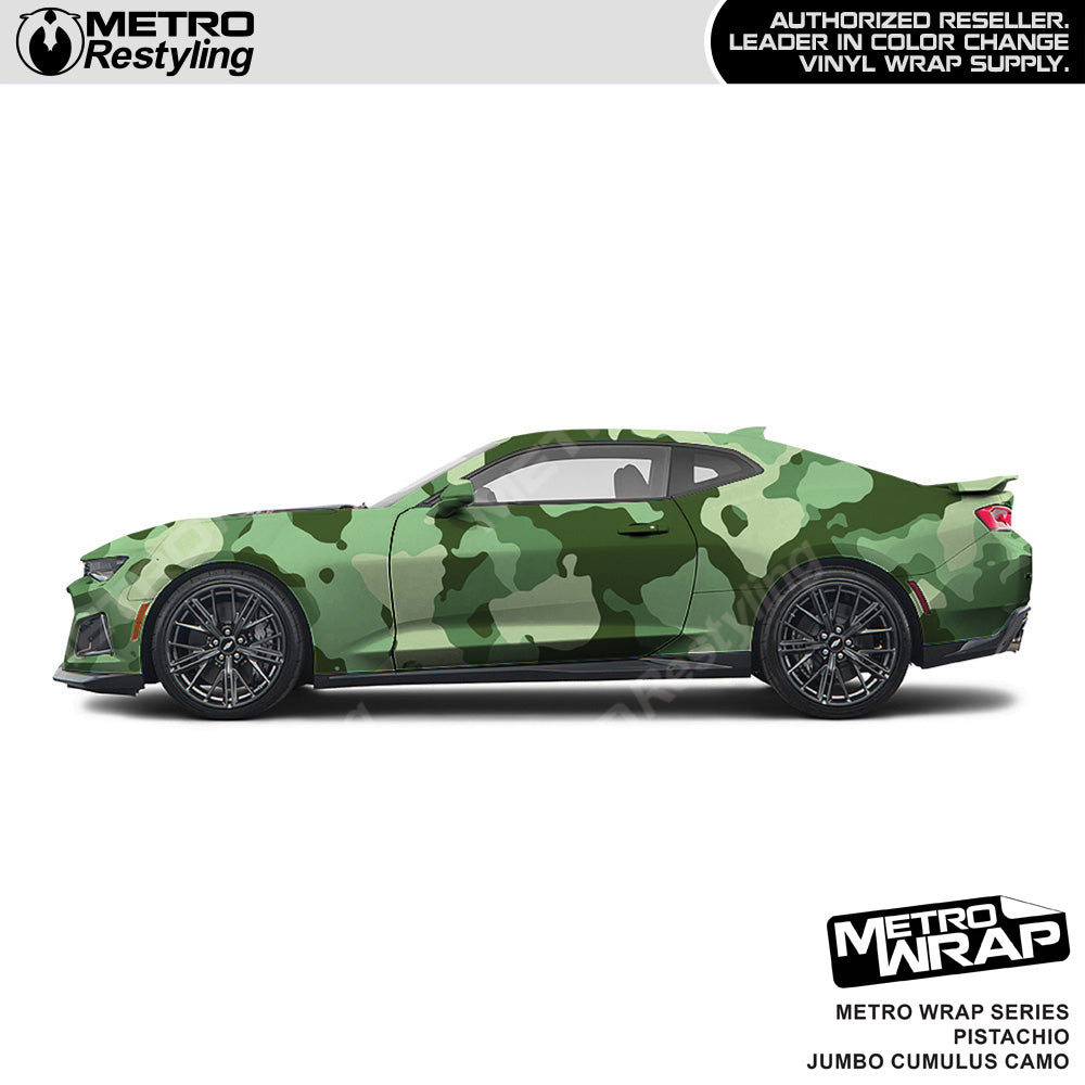 Metro Wrap Jumbo Cumulus Pistachio Camouflage Vinyl Film