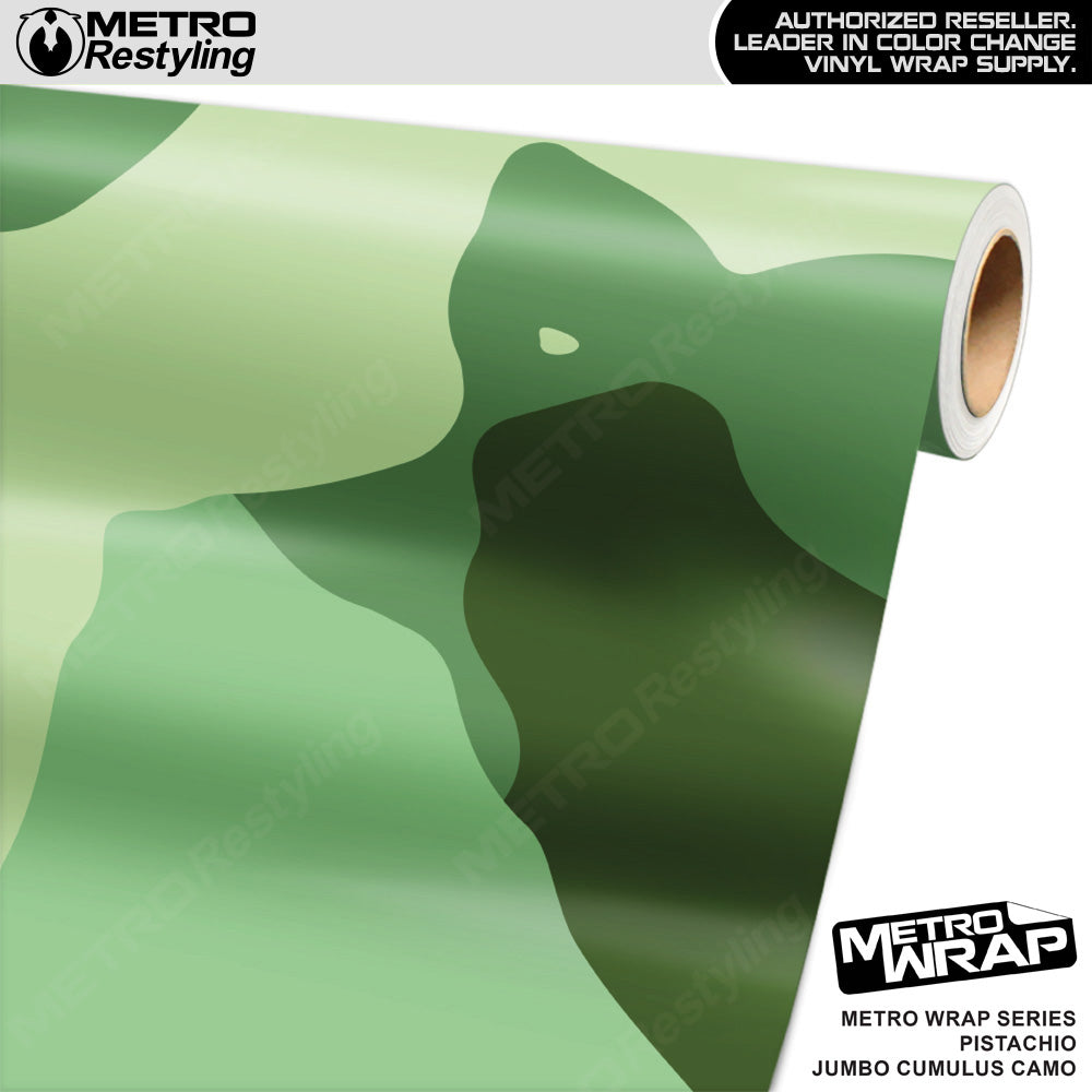 Metro Wrap Jumbo Cumulus Pistachio Camouflage Vinyl Film