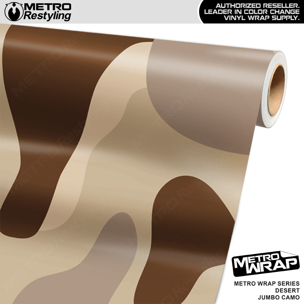 Metro Wrap Jumbo Classic Desert Camouflage Vinyl Film