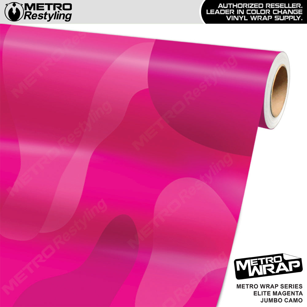 Metro Wrap Jumbo Classic Elite Magenta Camouflage Vinyl Film