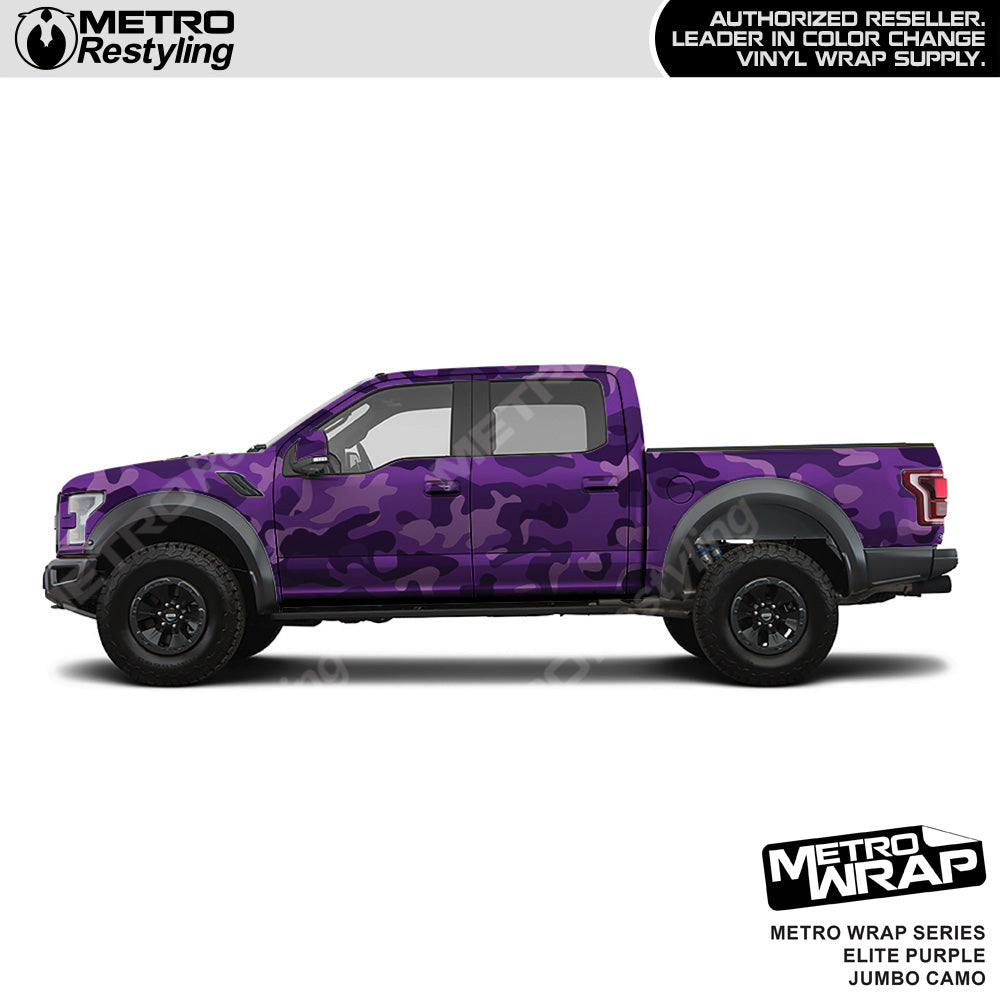 Metro Wrap Jumbo Classic Elite Purple Camouflage Vinyl Film