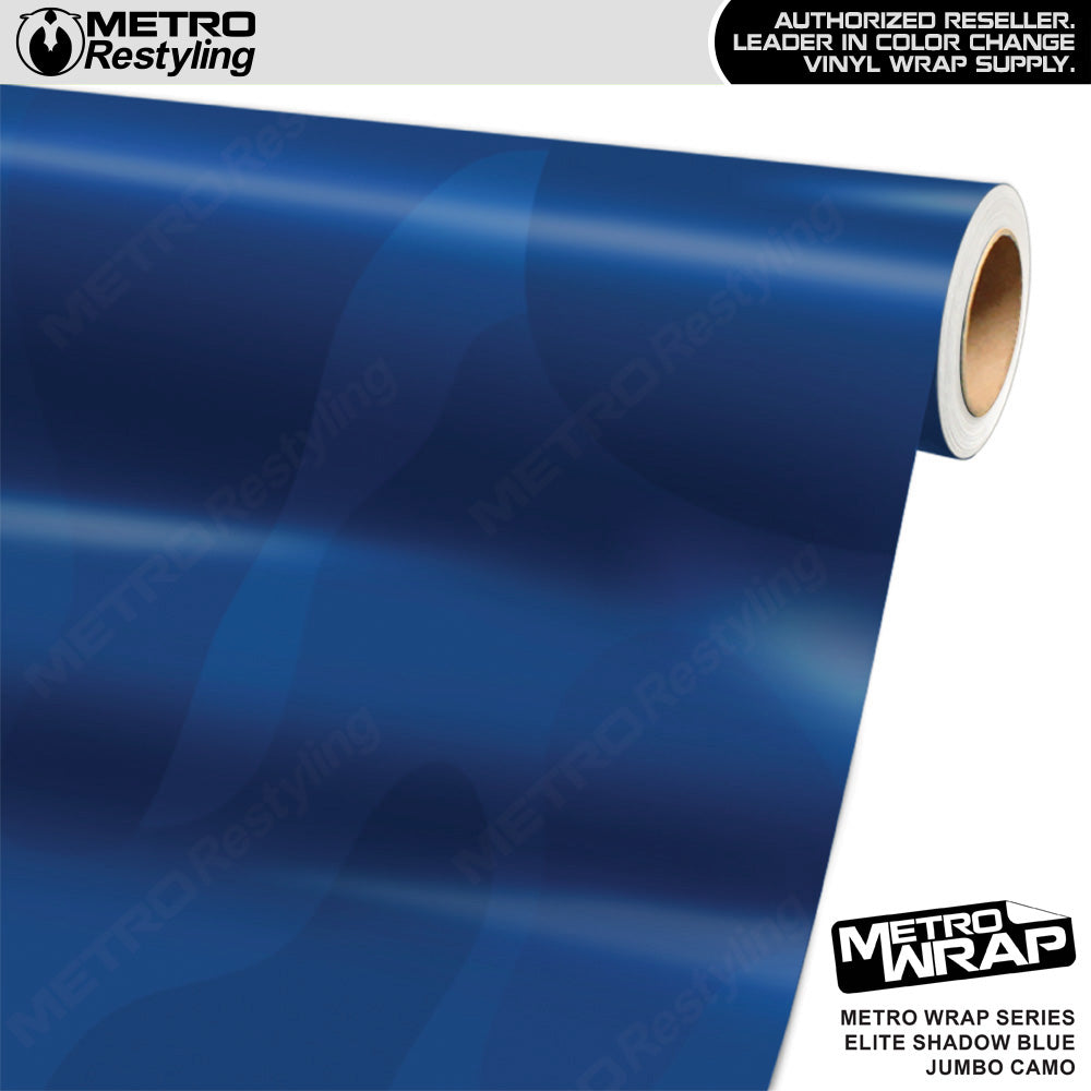 Metro Wrap Jumbo Classic Elite Shadow Blue Camouflage Vinyl Film