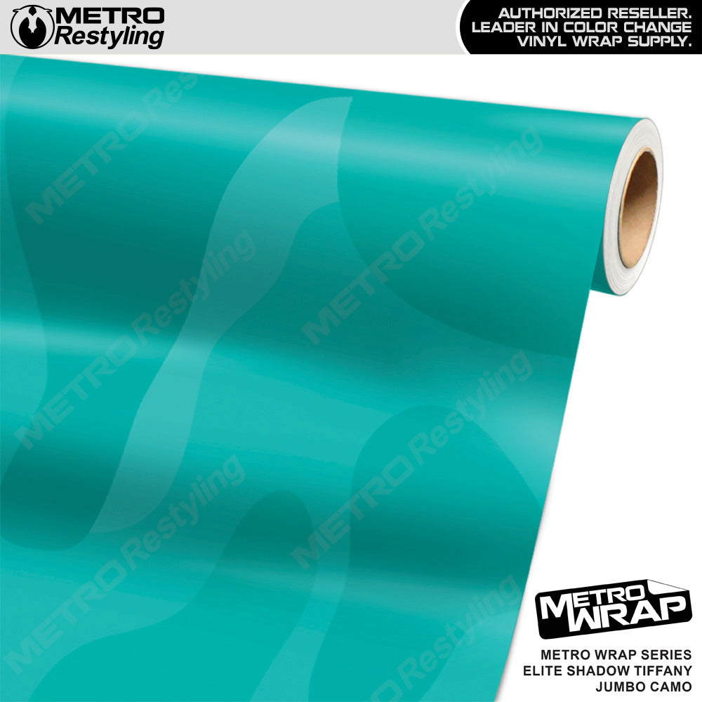 Metro Wrap Jumbo Classic Elite Shadow Tiffany Blue Camouflage Vinyl Film