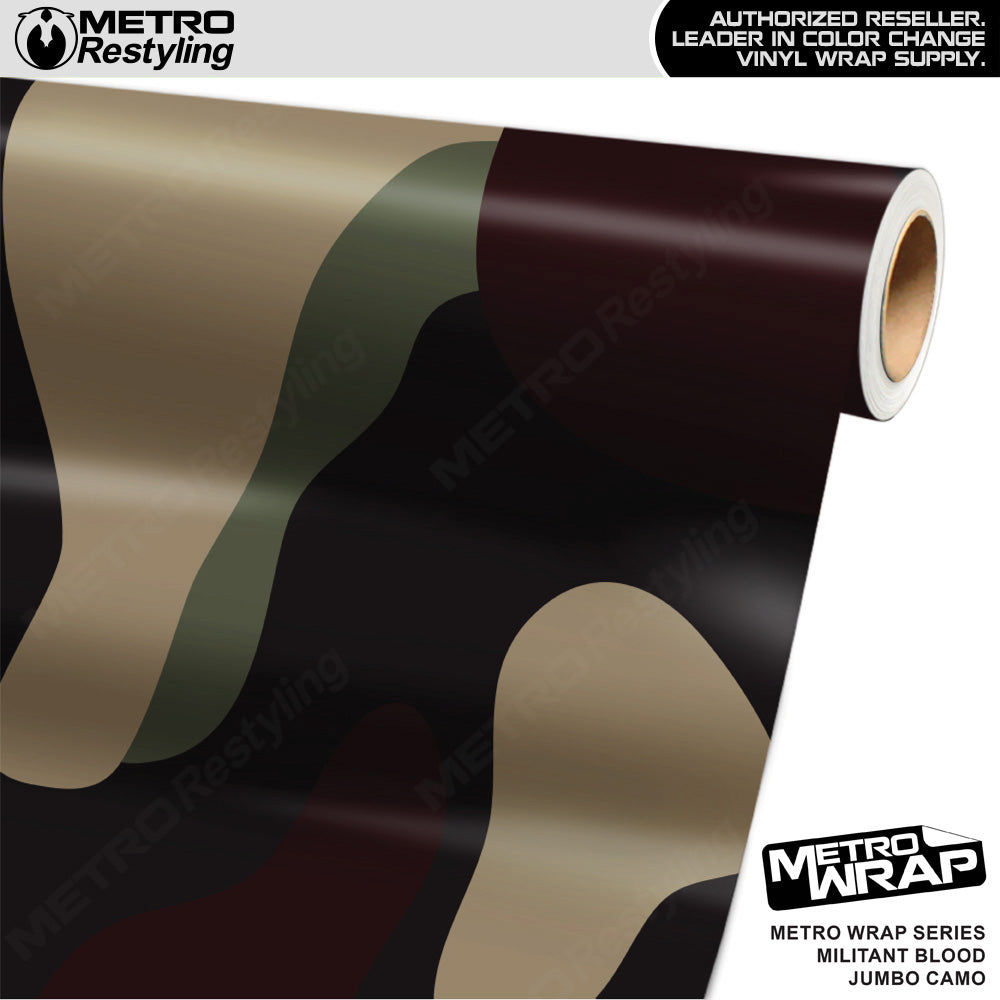 Metro Wrap Jumbo Classic Militant Blood Camouflage Vinyl Film