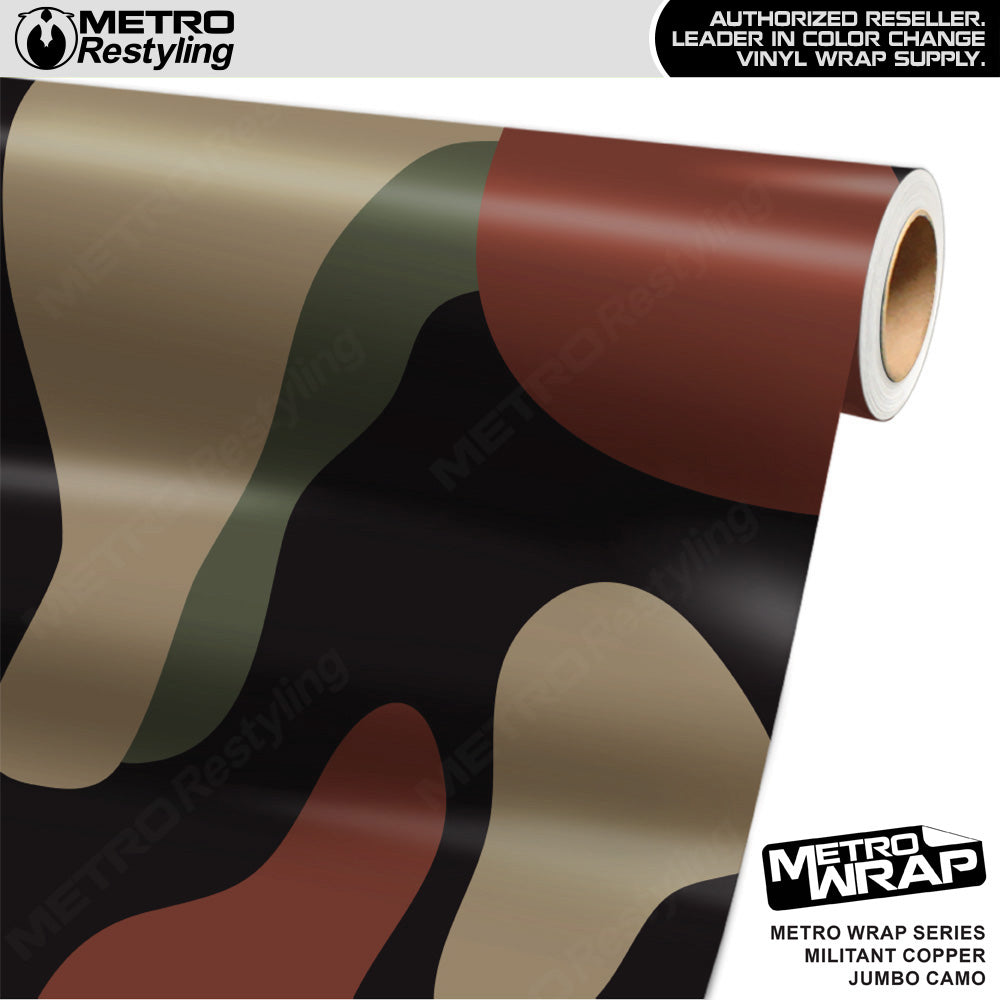 Metro Wrap Jumbo Classic Militant Copper Camouflage Vinyl Film