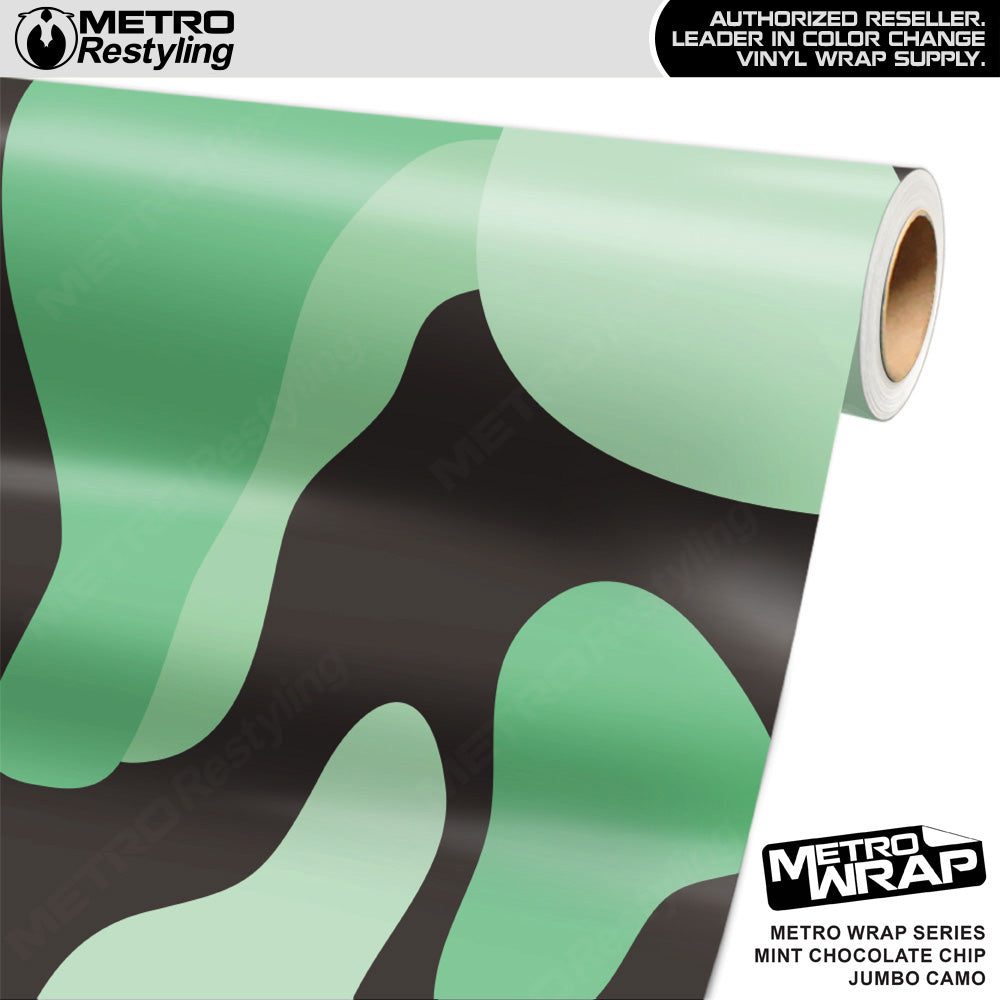 Metro Wrap Jumbo Classic Mint Chocolate Chip Camouflage Vinyl Film