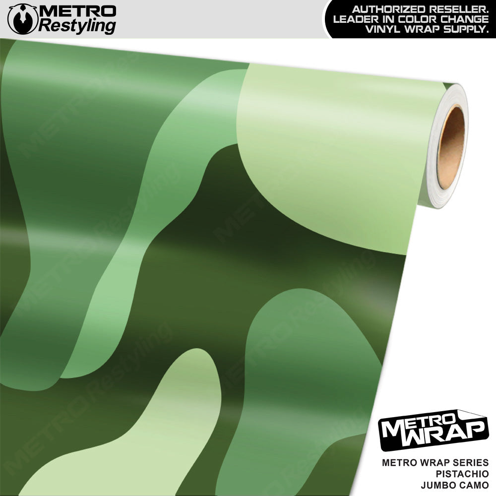 Metro Wrap Jumbo Classic Pistachio Camouflage Vinyl Film
