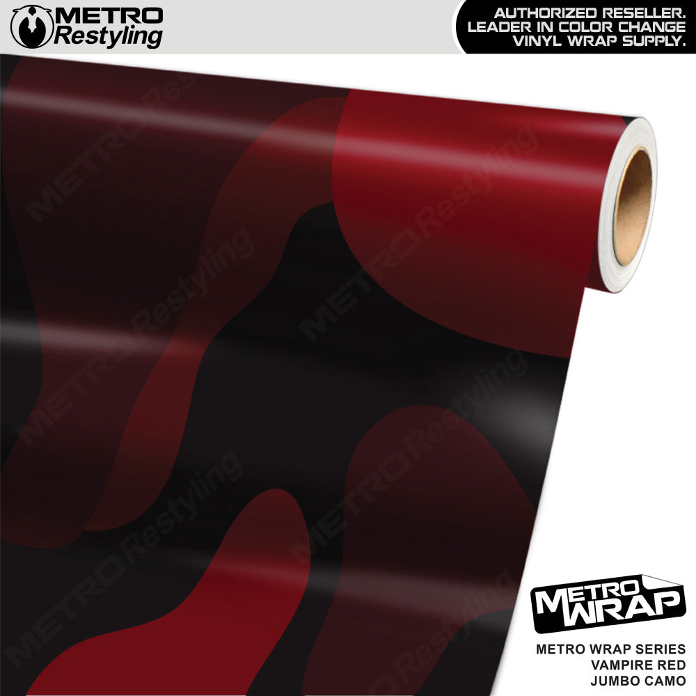 Metro Wrap Jumbo Classic Vampire Red Camouflage Vinyl Film