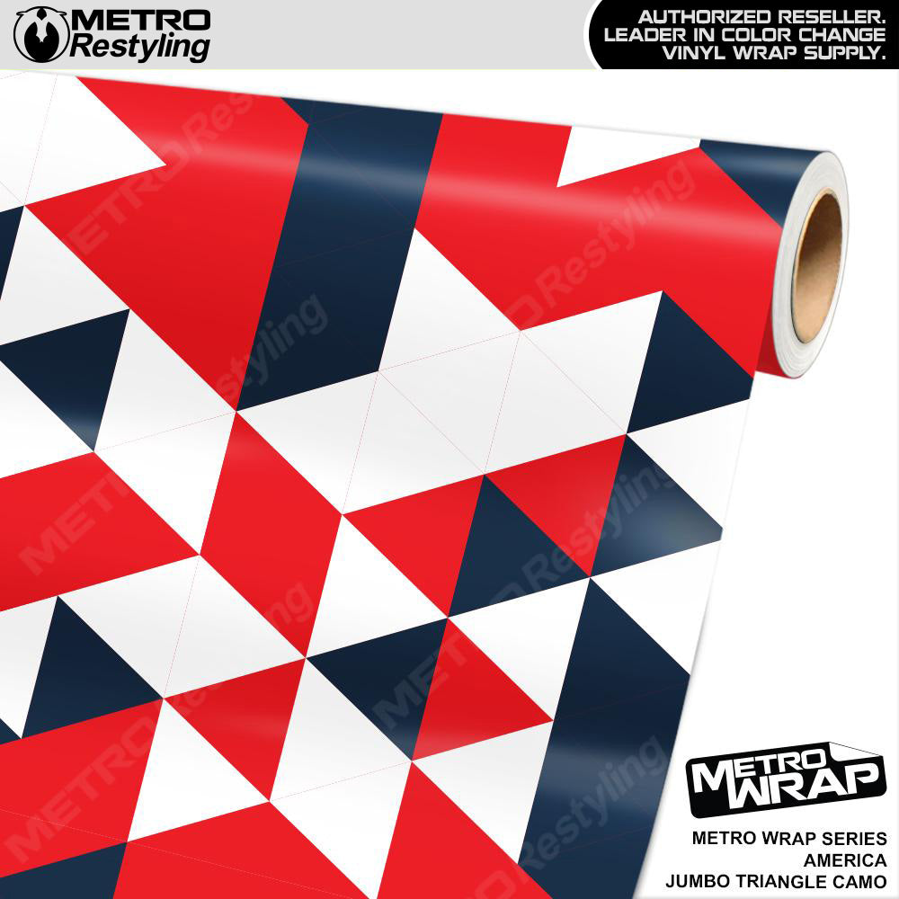 Metro Wrap Jumbo Triangle America Camouflage Vinyl Film