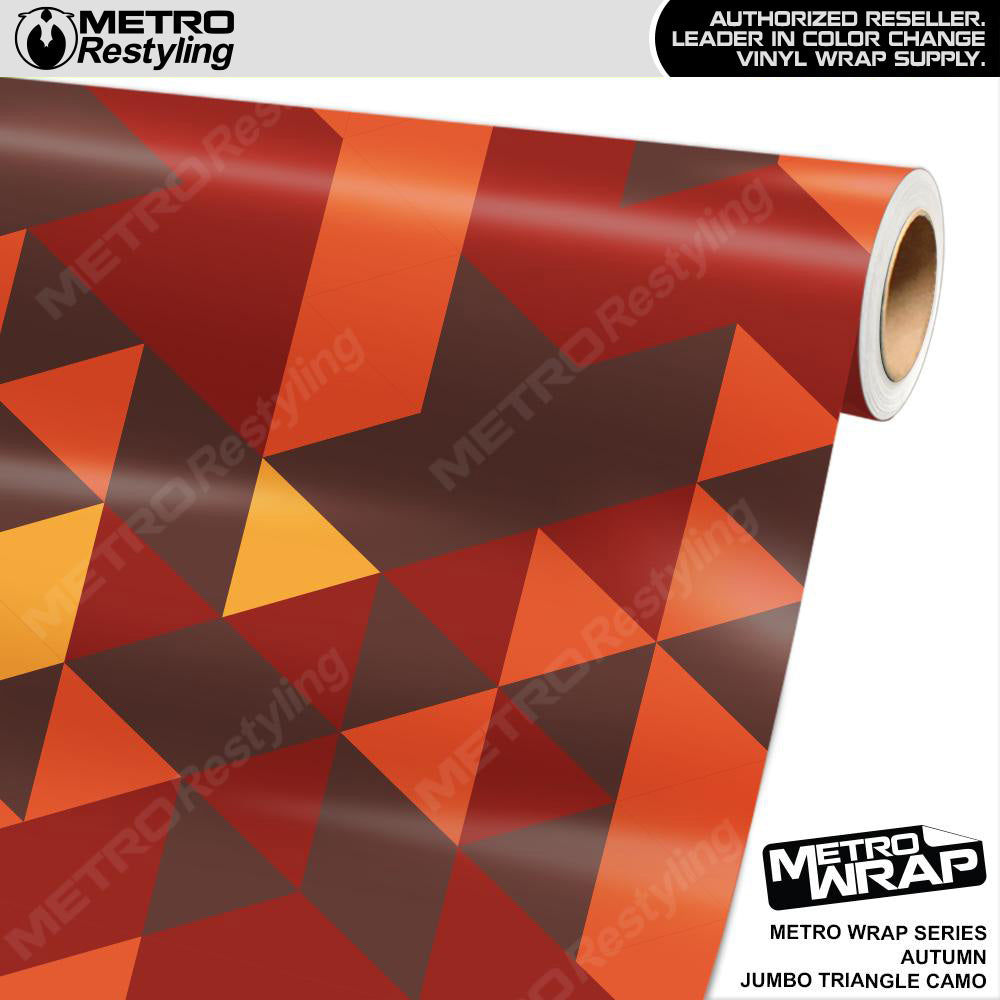 Metro Wrap Jumbo Triangle Autumn Camouflage Vinyl Film