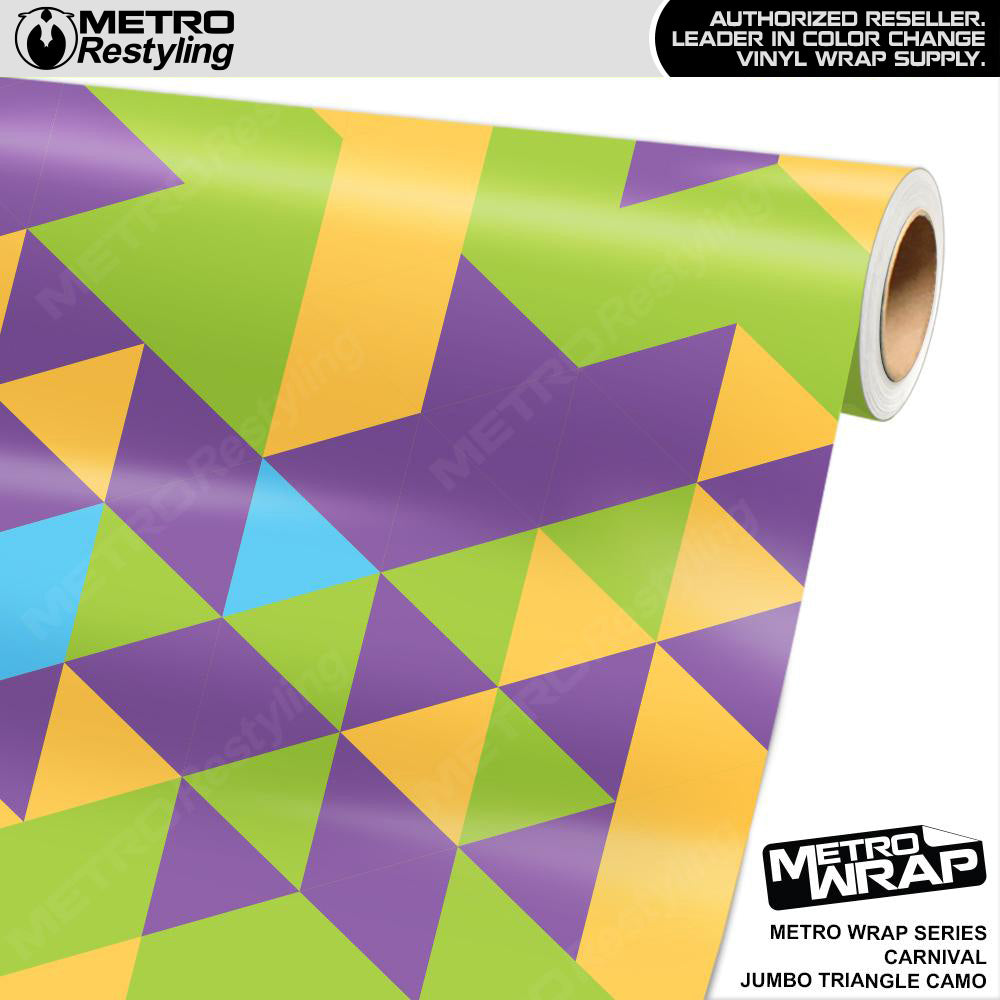 Metro Wrap Jumbo Triangle Carnival Camouflage Vinyl Film