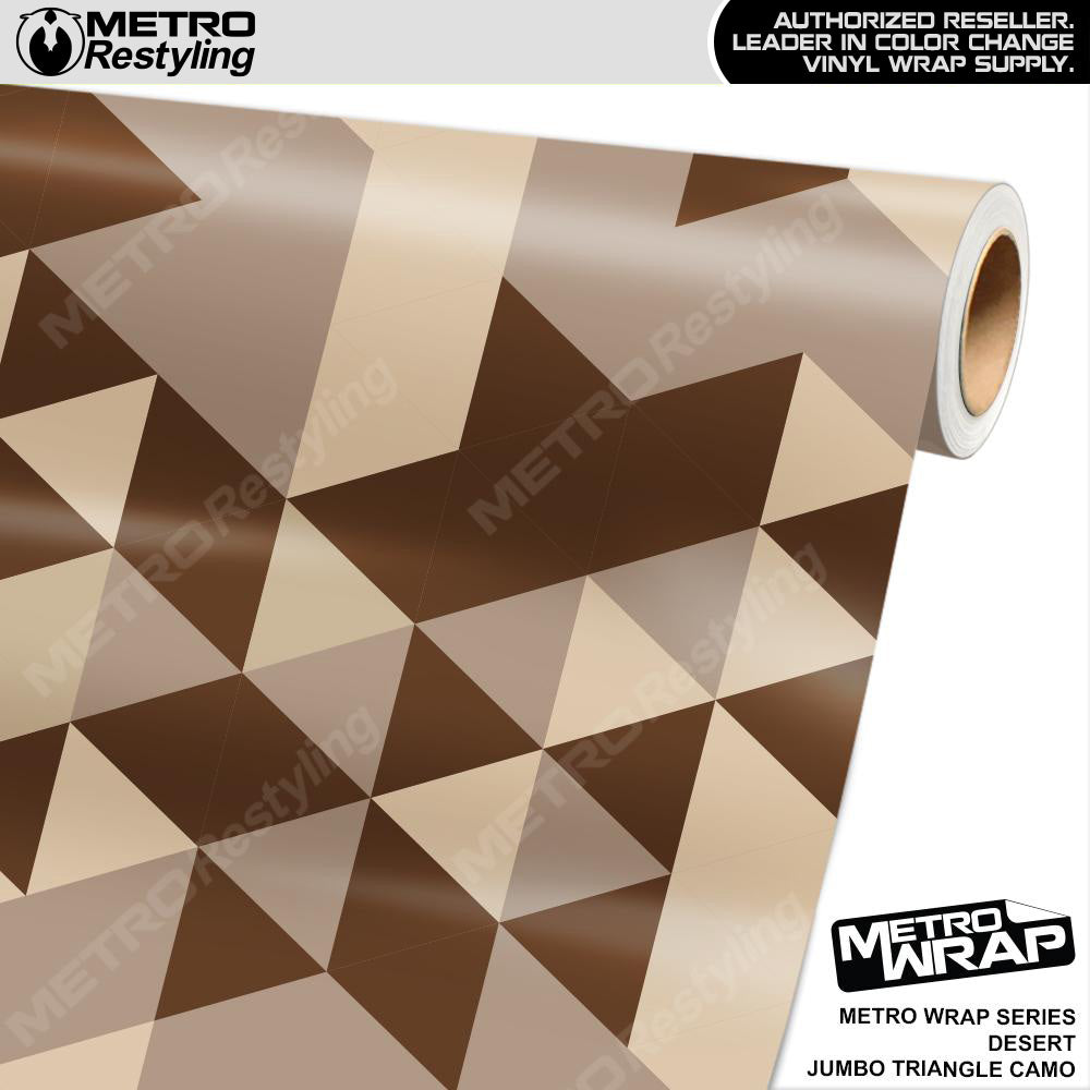 Metro Wrap Jumbo Triangle Desert Camouflage Vinyl Film