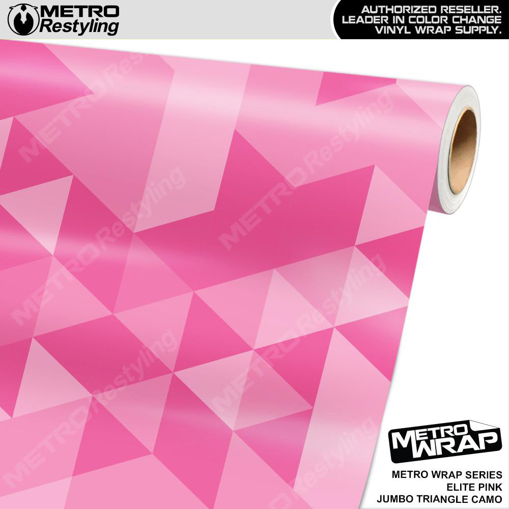 Metro Wrap Jumbo Triangle Elite Pink Camouflage Vinyl Film