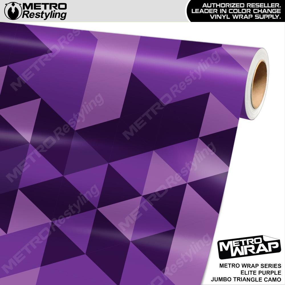 Metro Wrap Jumbo Triangle Elite Purple Camouflage Vinyl Film