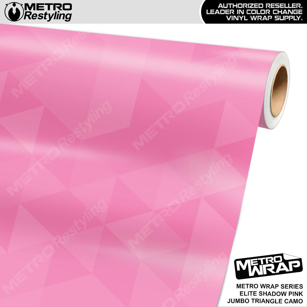 Metro Wrap Jumbo Triangle Elite Shadow Pink Camouflage Vinyl Film