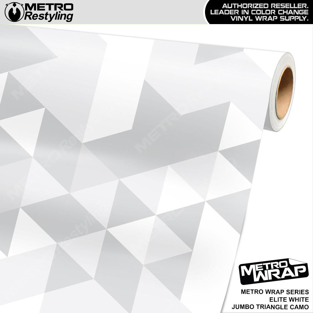 Metro Wrap Jumbo Triangle Elite White Camouflage Vinyl Film