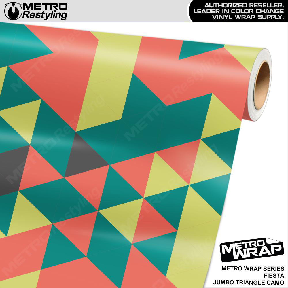 Metro Wrap Jumbo Triangle Fiesta Camouflage Vinyl Film