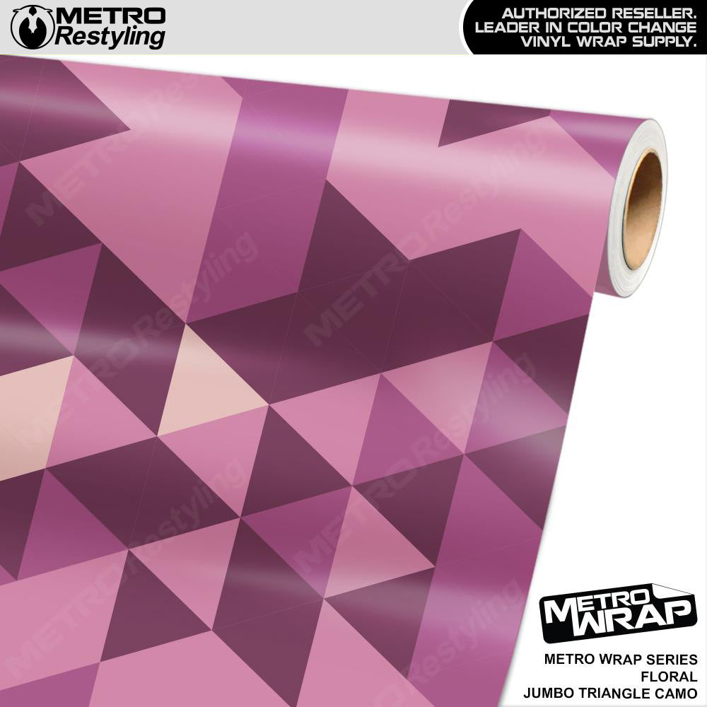 Metro Wrap Jumbo Triangle Floral Camouflage Vinyl Film