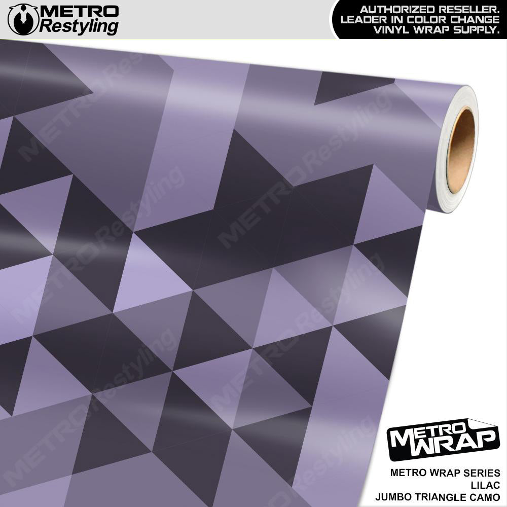 Metro Wrap Jumbo Triangle Lilac Camouflage Vinyl Film