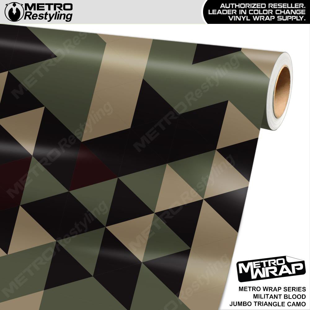 Metro Wrap Jumbo Triangle Militant Blood Camouflage Vinyl Film