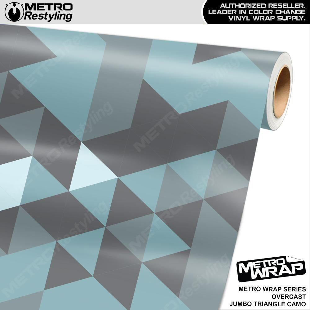 Metro Wrap Jumbo Triangle Overcast Camouflage Vinyl Film