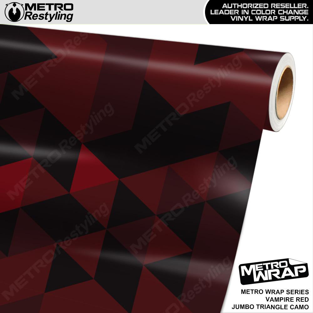 Metro Wrap Jumbo Triangle Vampire Red Camouflage Vinyl Film