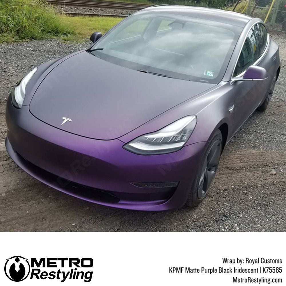 Tesla Matte Purple Black Iridescent