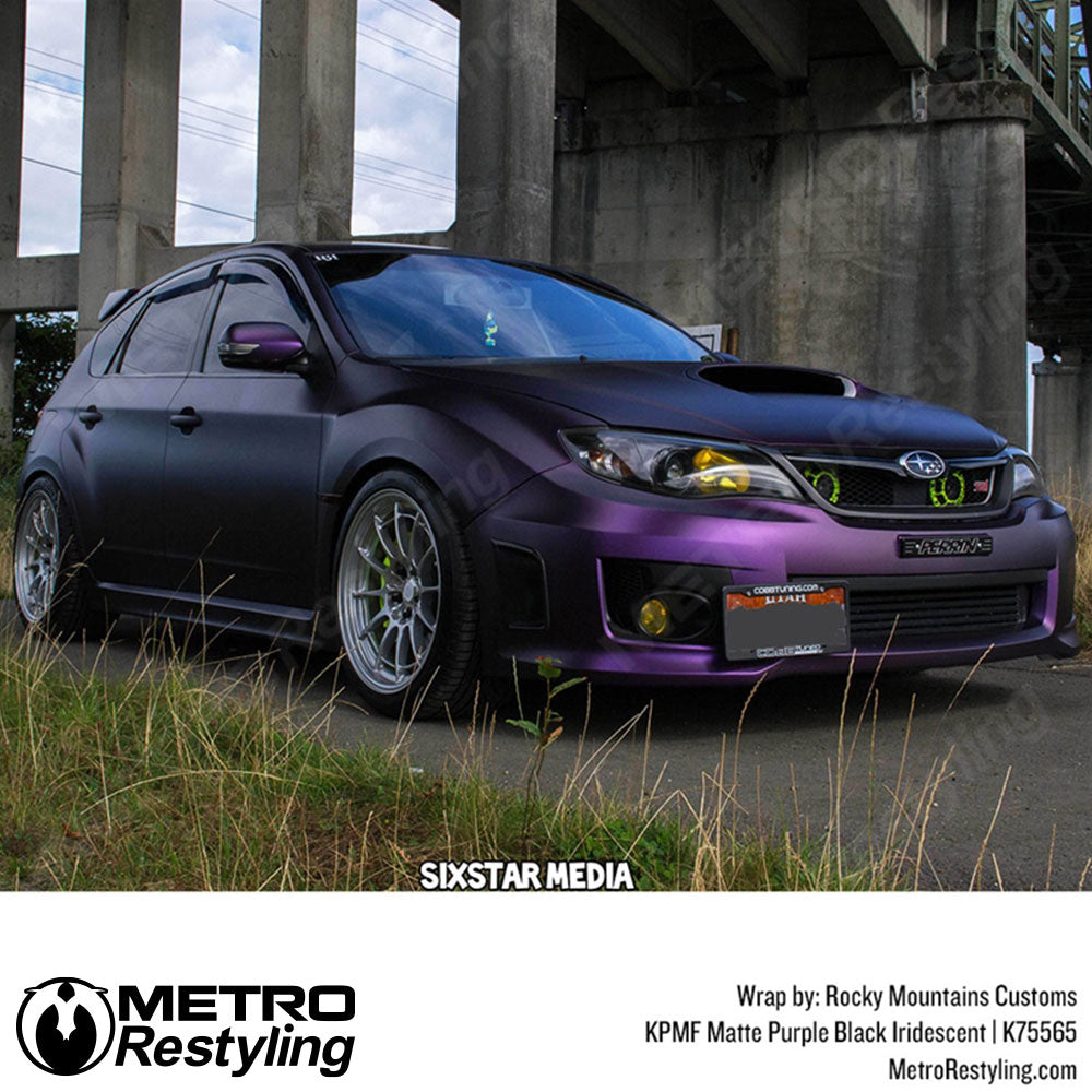 Matte Purple Black Iridescent Subaru Wrap