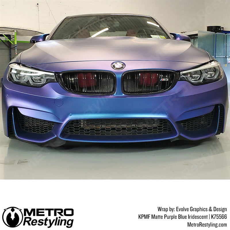 Matte Purple Blue Iridescent BMW Wrap