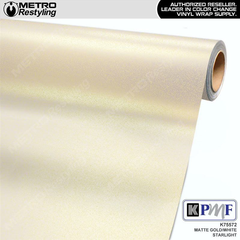 KPMF K75500 Matte Gold White Starlight Iridescent Vinyl Wrap