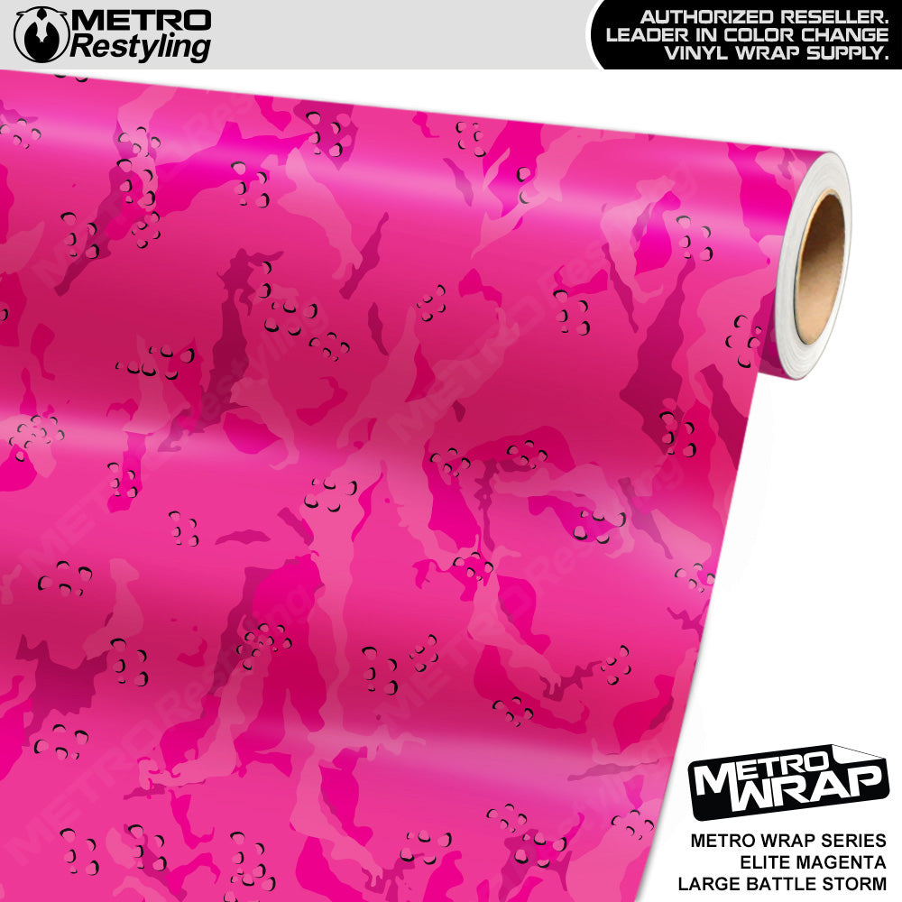Metro Wrap Large Battle Storm Elite Magenta Camouflage Vinyl Film