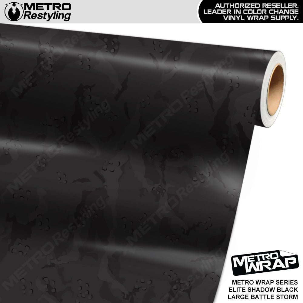Metro Wrap Large Battle Storm Elite Shadow Black Camouflage Vinyl Film
