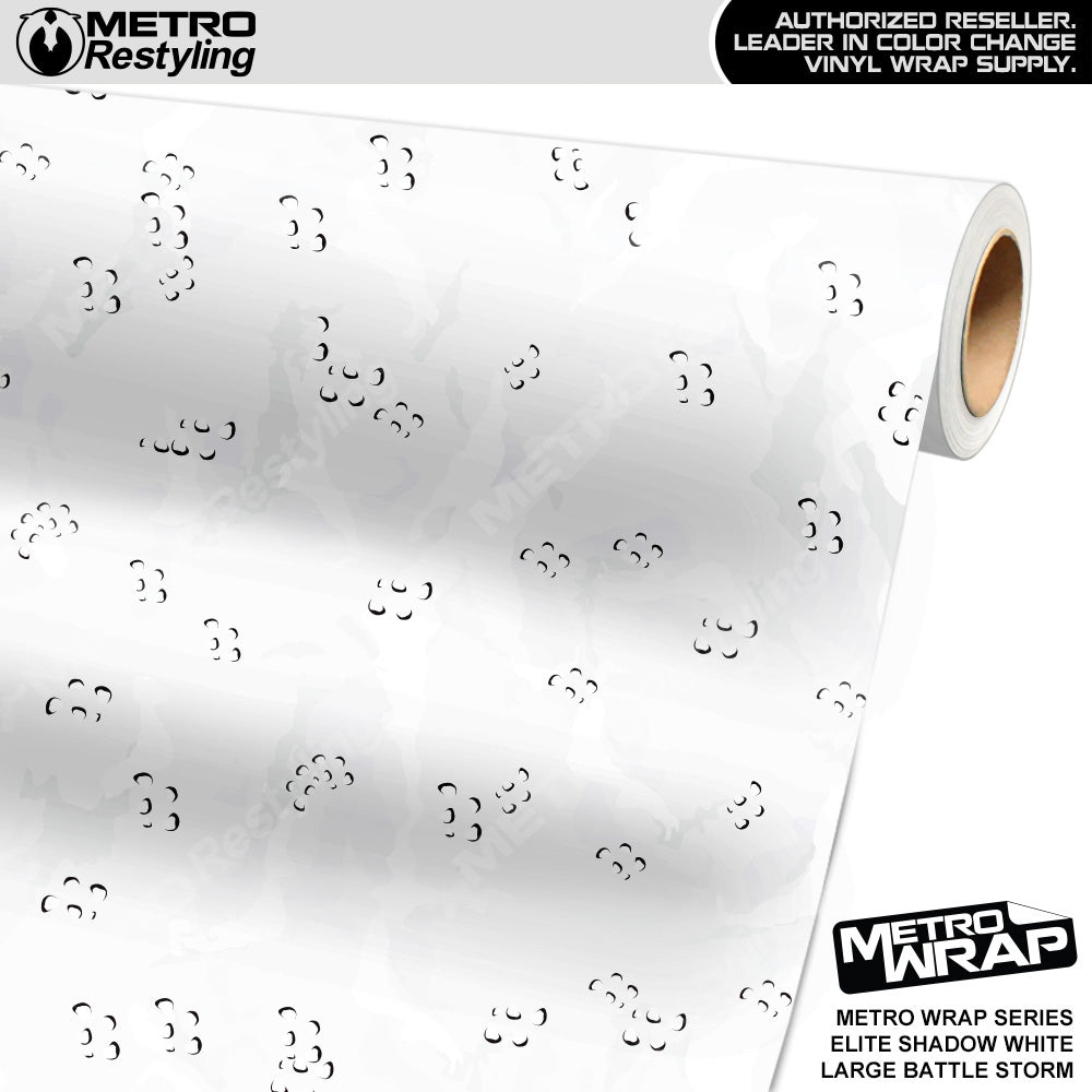 Metro Wrap Large Battle Storm Elite Shadow White Camouflage Vinyl Film