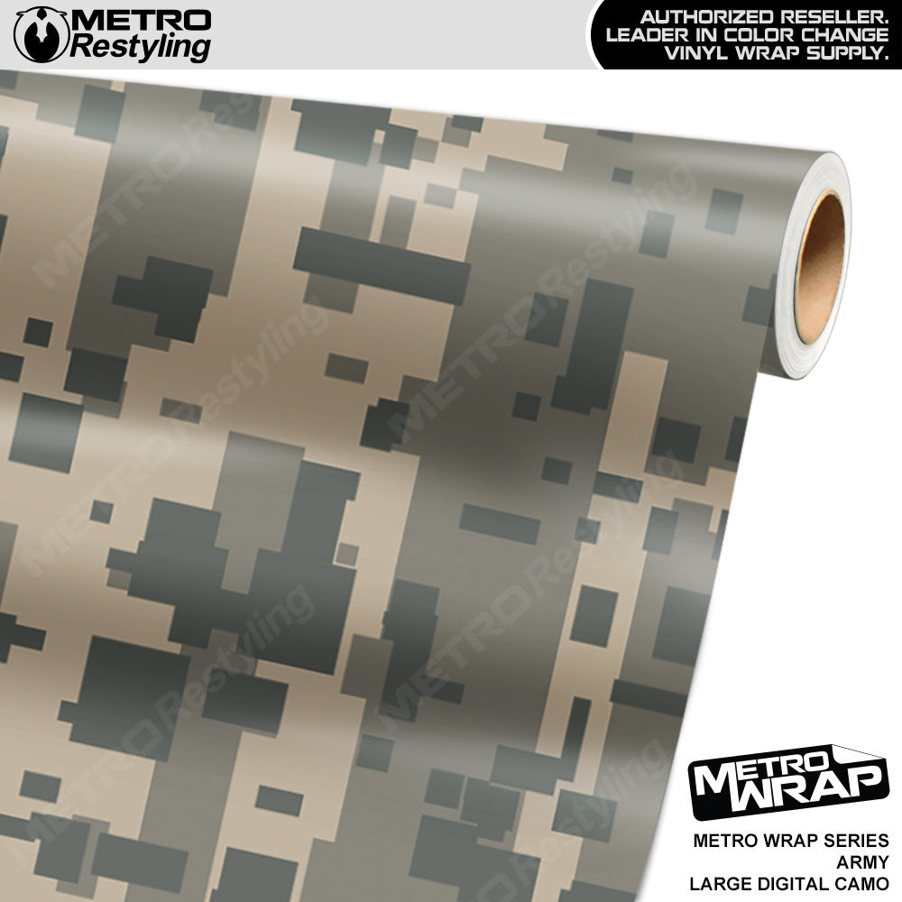 Metro Wrap Large Digital Army Camouflage Vinyl Film