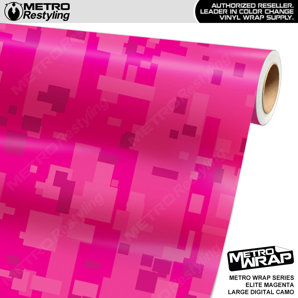 Metro Wrap Large Digital Elite Magenta Camouflage Vinyl Film