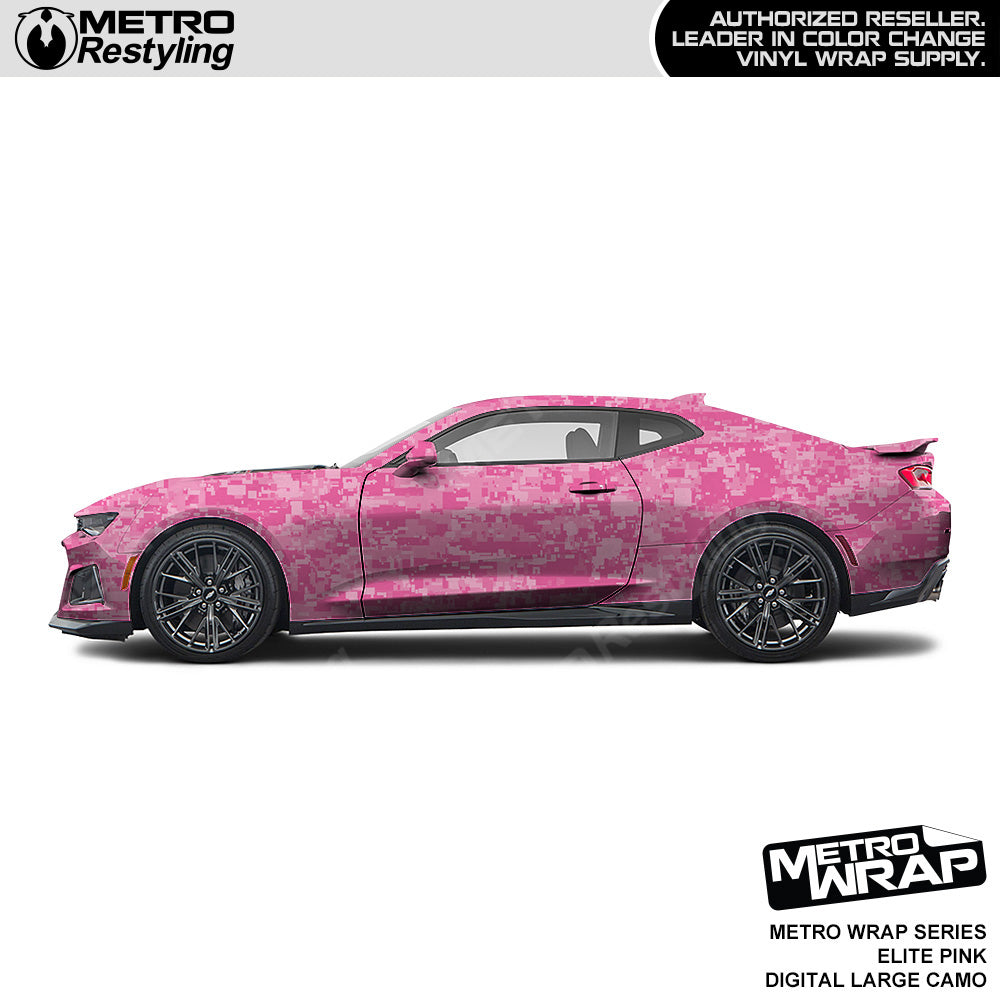 Metro Wrap Large Digital Elite Pink Camouflage Vinyl Film