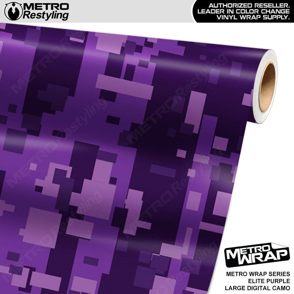 Metro Wrap Large Digital Elite Purple Camouflage Vinyl Film