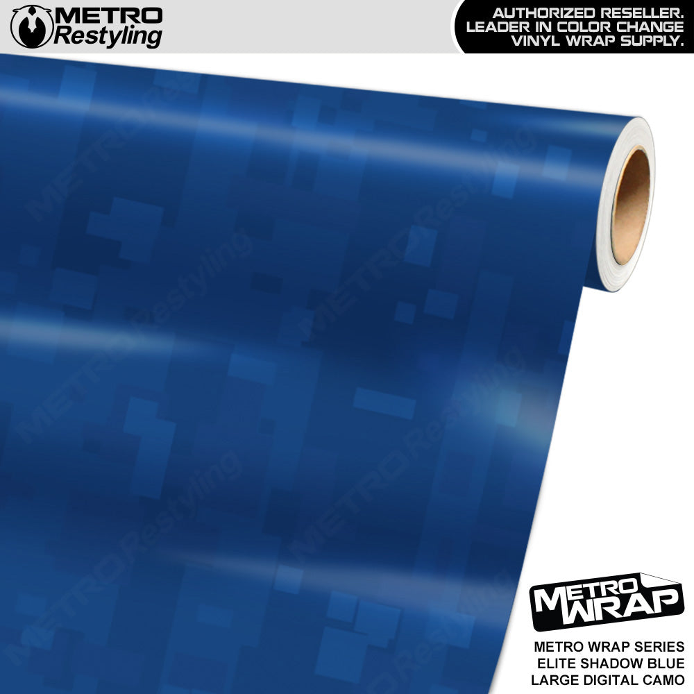 Metro Wrap Large Digital Elite Shadow Blue Camouflage Vinyl Film