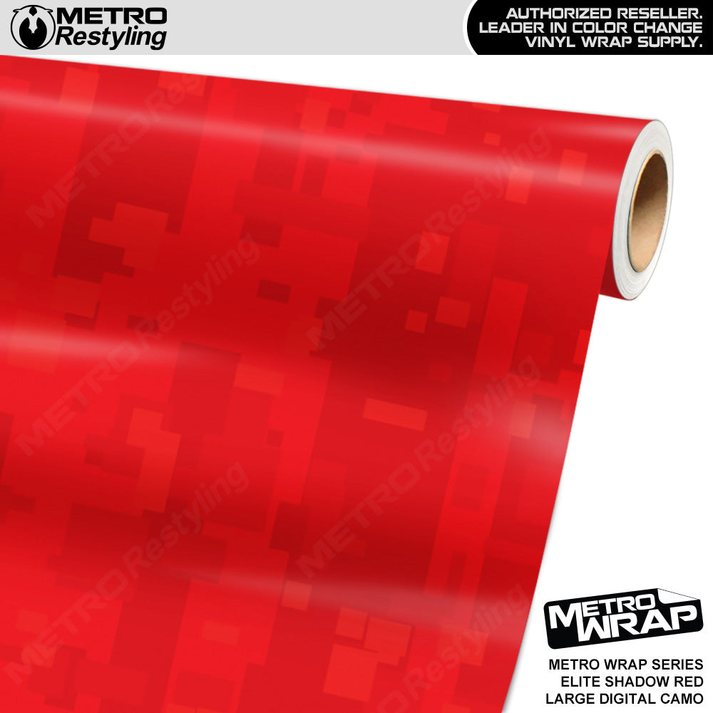 Metro Wrap Large Digital Elite Shadow Red Camouflage Vinyl Film