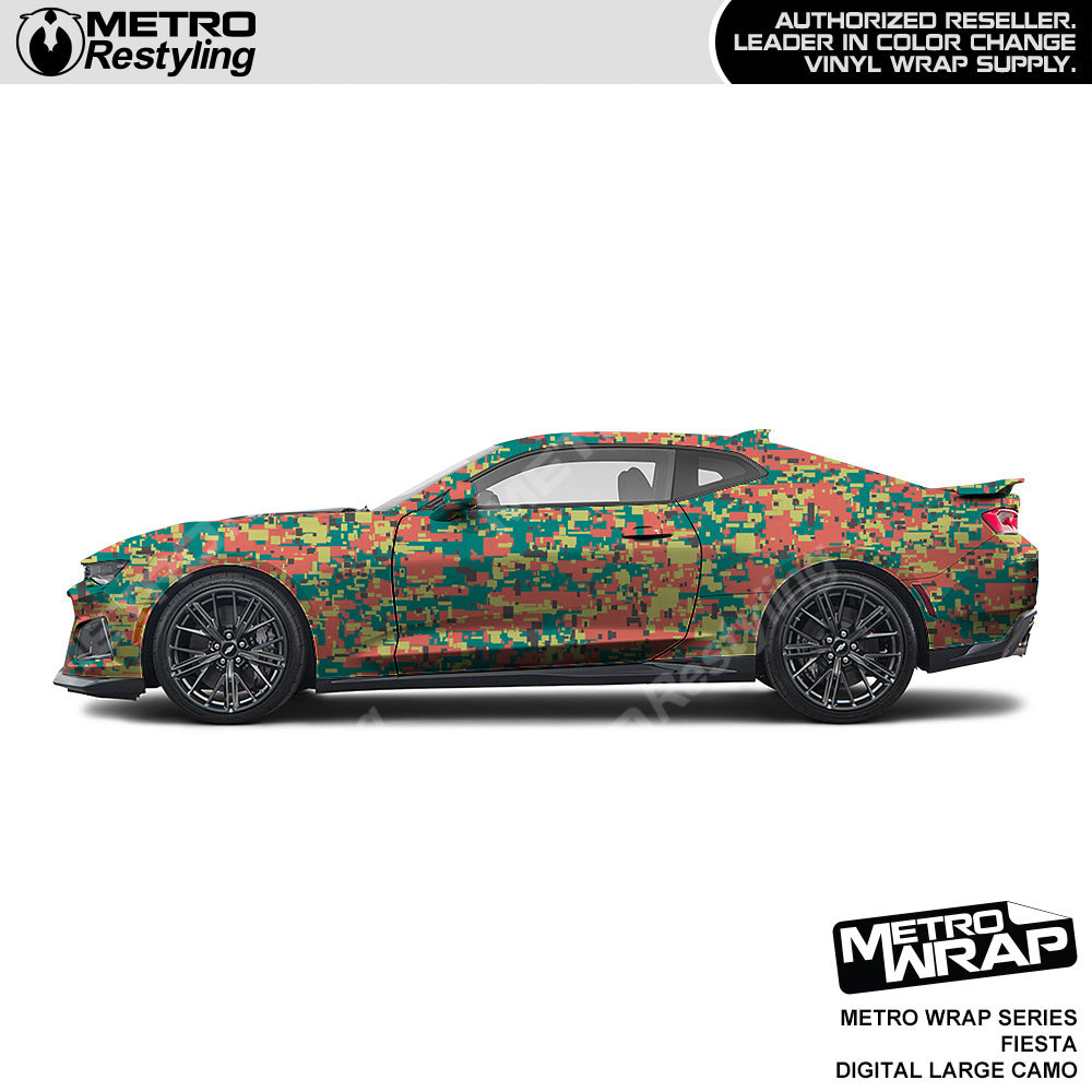 Metro Wrap Large Digital Fiesta Camouflage Vinyl Film