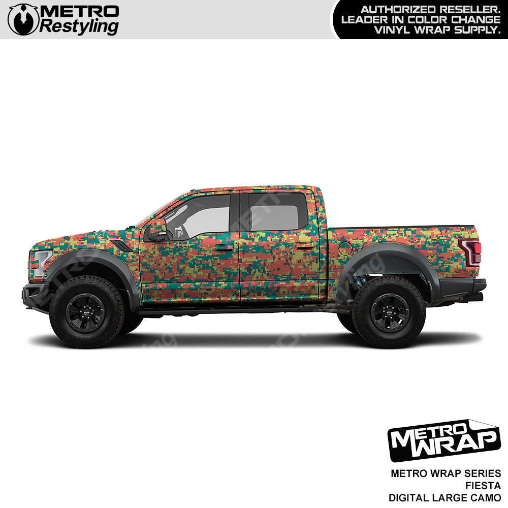 Metro Wrap Large Digital Fiesta Camouflage Vinyl Film